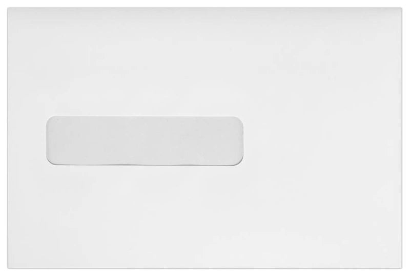 LUXPaper 6 x 9 Booklet Window Envelopes | Bright White | 24lb. Text | 50 Qty